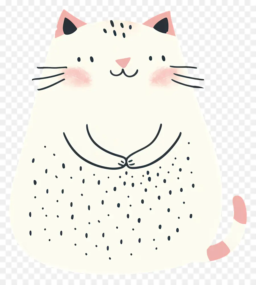 Lindo Gato，Gato Blanco PNG