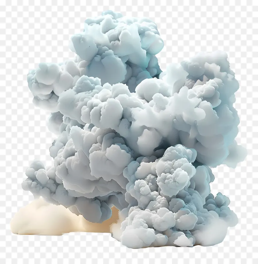 Nube Animada，Fumar PNG