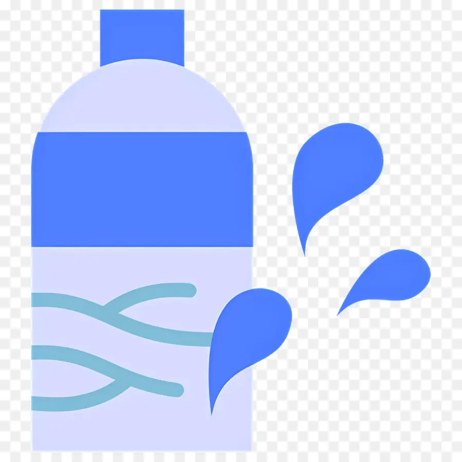 Agua Mineral，Botella De Agua Con Olas PNG