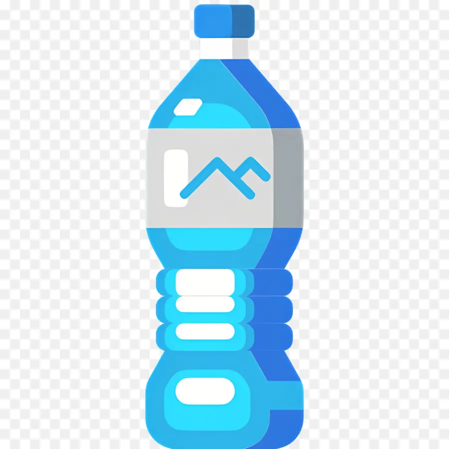 Agua Mineral，Botella De Plástico Azul PNG