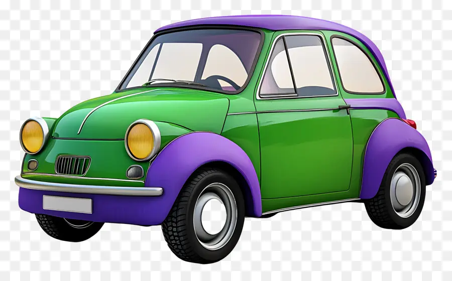 Coche De Dibujos Animados，Coche Verde PNG