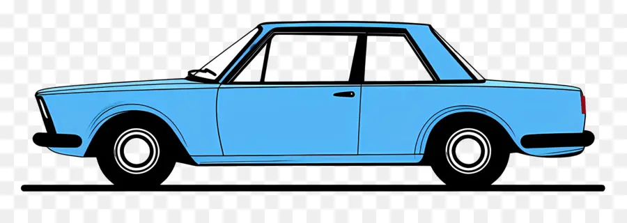 Coche De Dibujos Animados，Coche Azul PNG