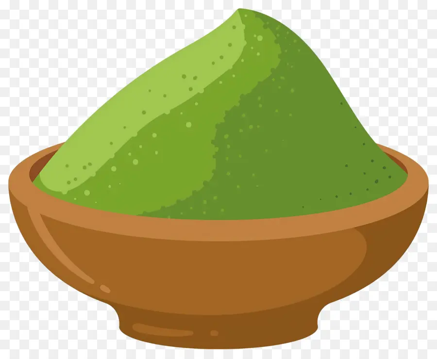 Polvo De Matcha，Cuenco Verde PNG