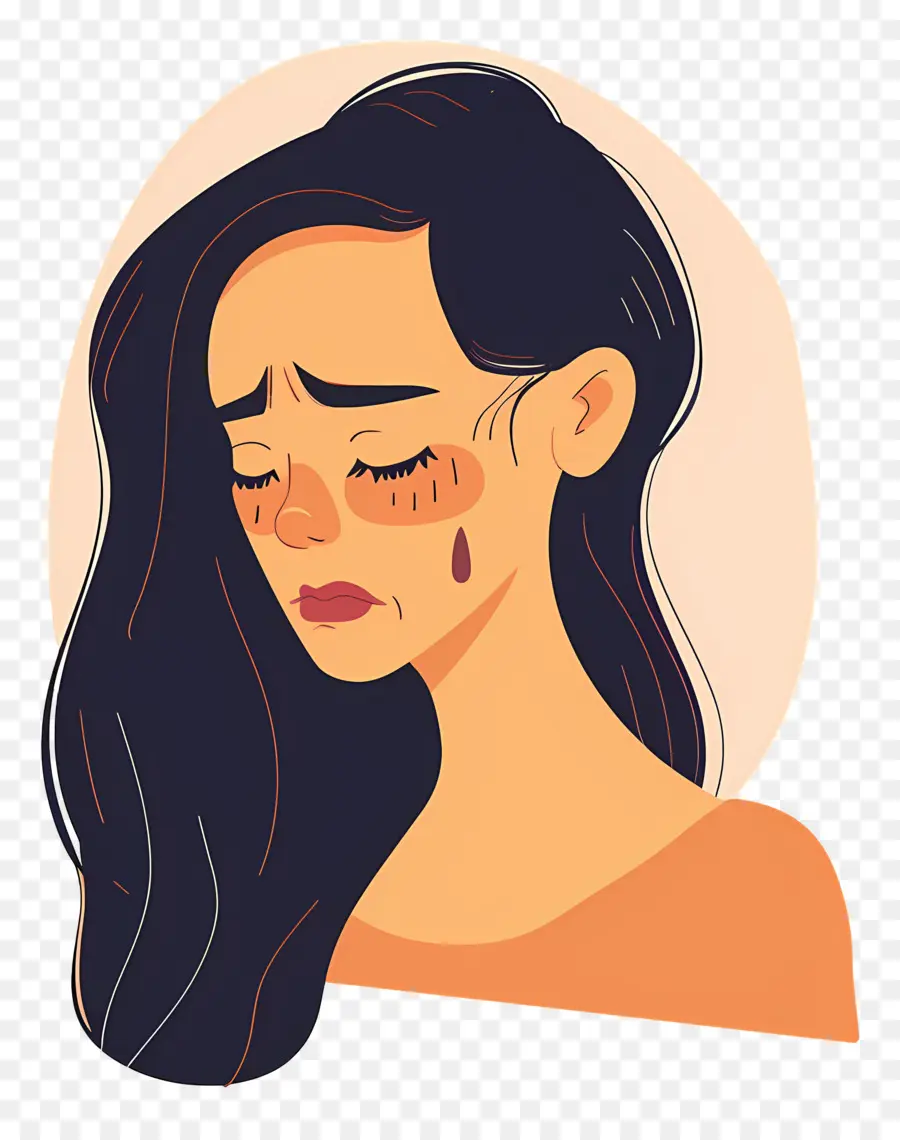 Mujer Llorando，Mujer Triste PNG