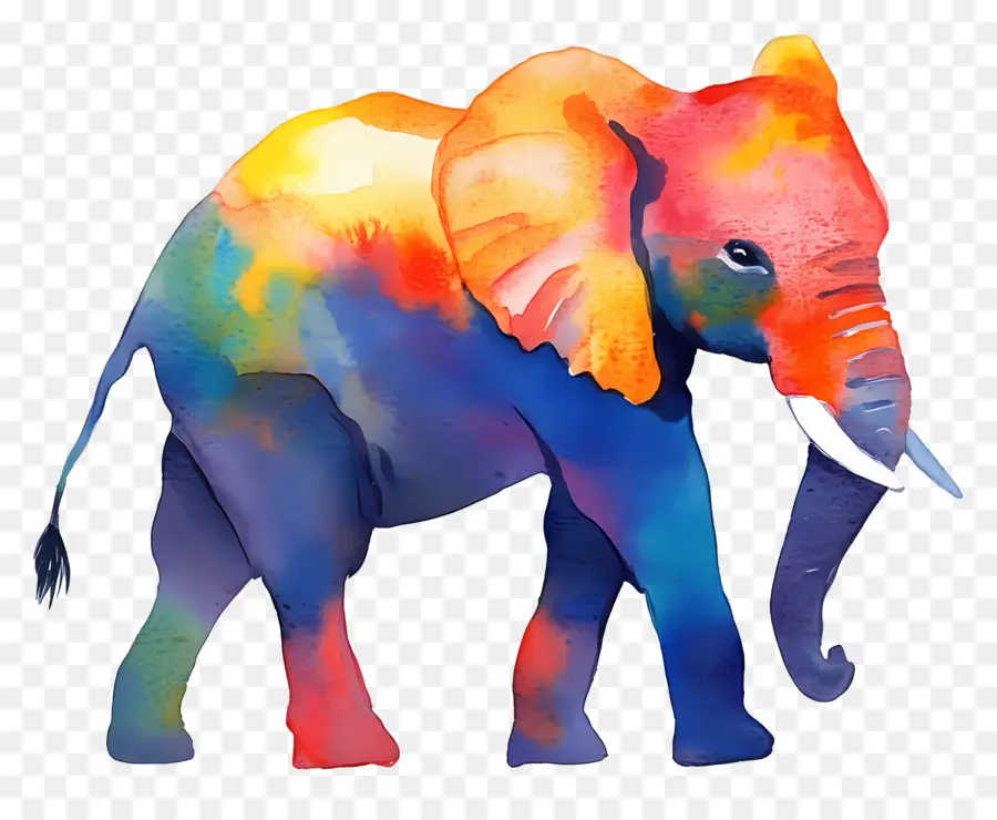 Elefante Acuarela，Lindo Elefante PNG