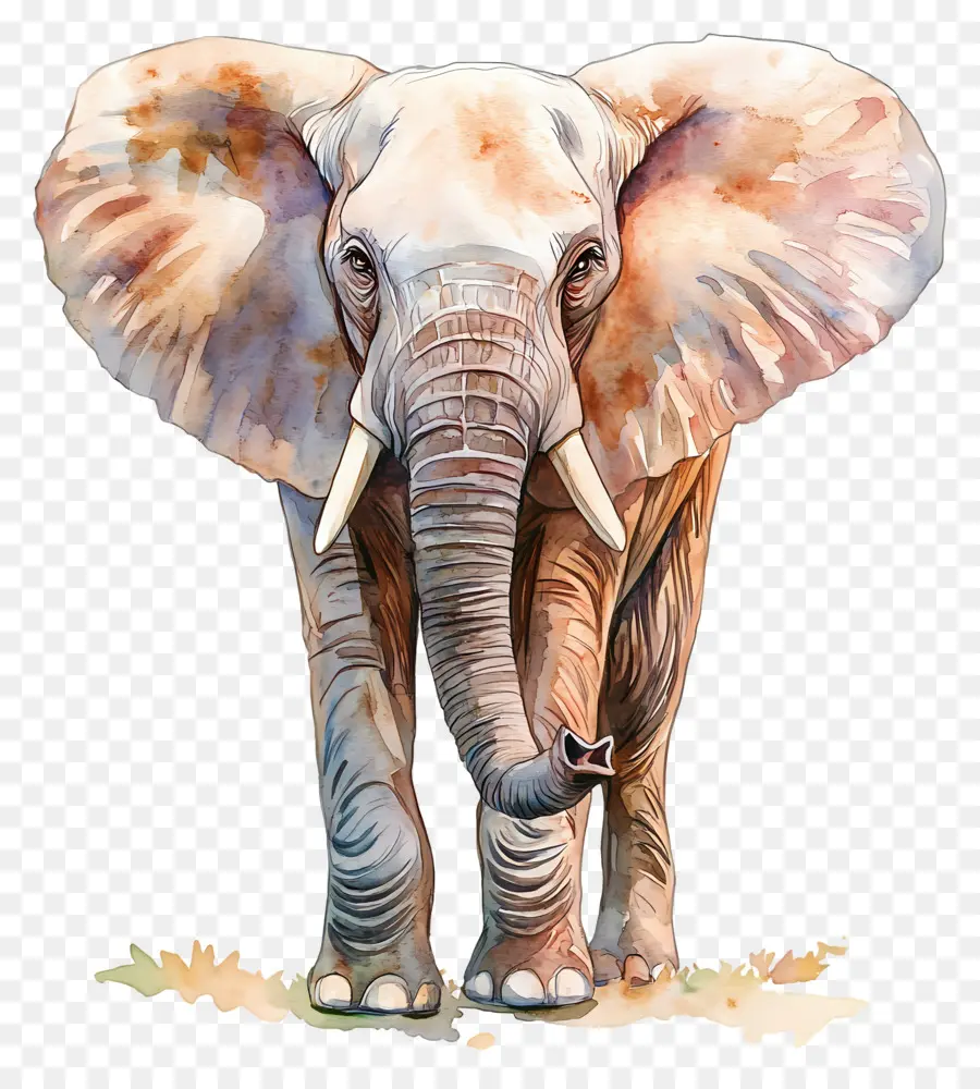 Elefante Acuarela，Elefante PNG