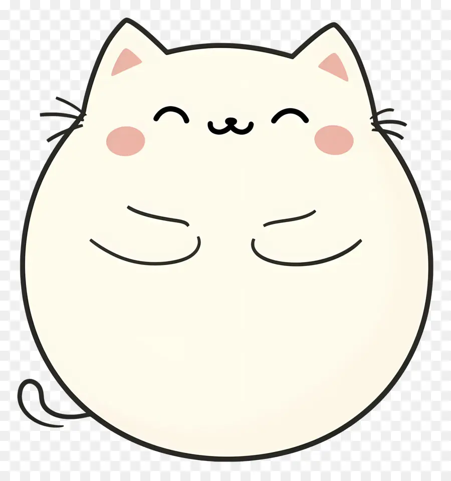 Lindo Gato，Gato Blanco Con Rubor PNG