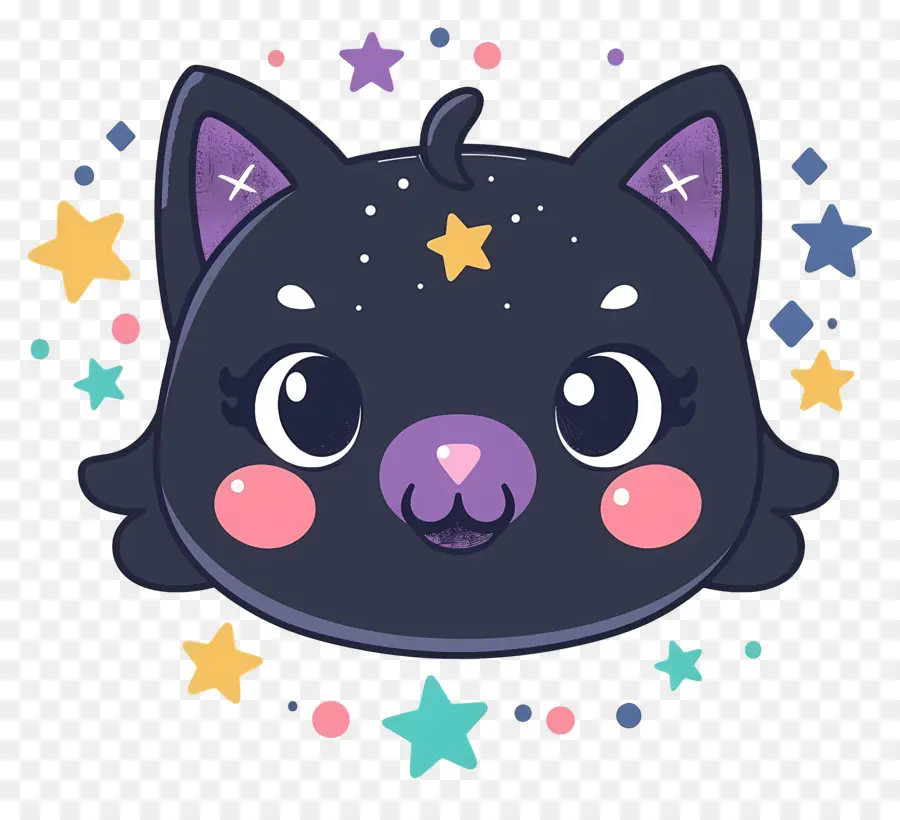 Gato Kawaii，Gato Negro PNG