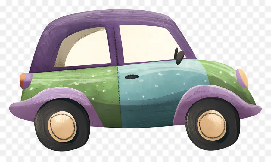 Coche De Dibujos Animados，Coche De Juguete Colorido PNG