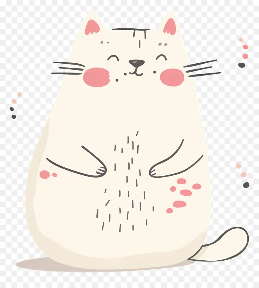 Lindo Gato，Gato Blanco PNG