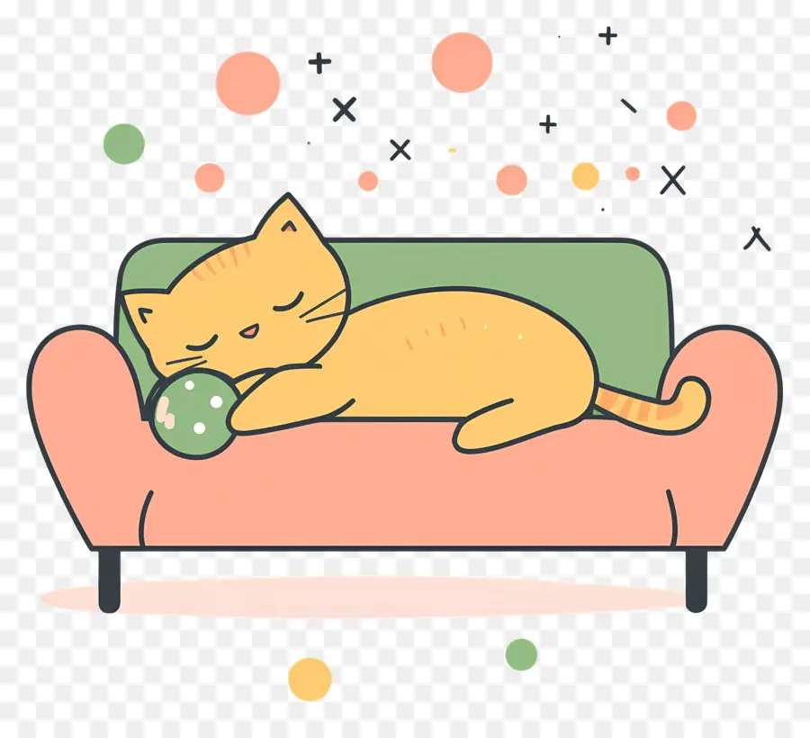 Gato Caricatura，Gato Durmiendo PNG