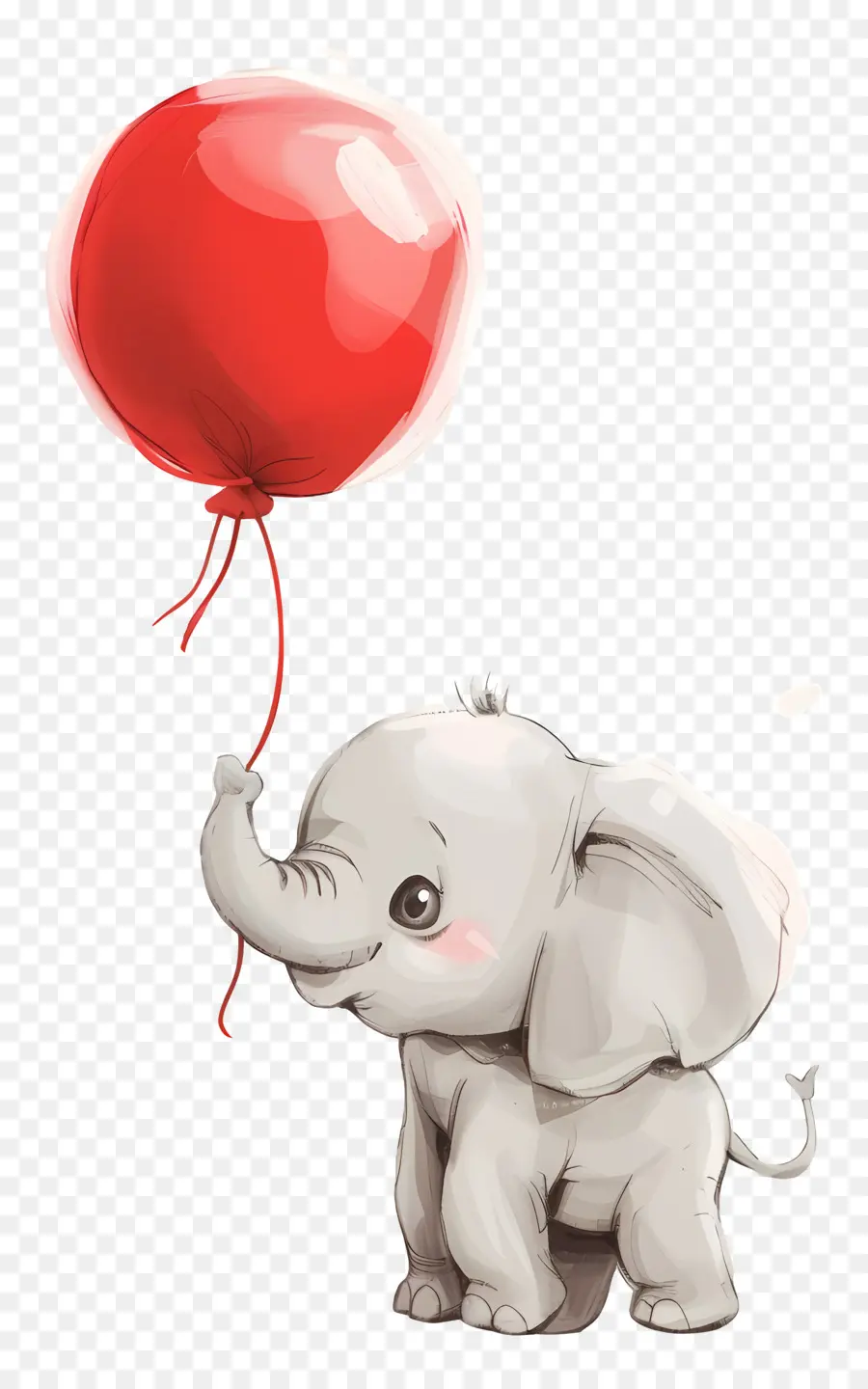 Elefante Bebé，Elefante Con Globo PNG