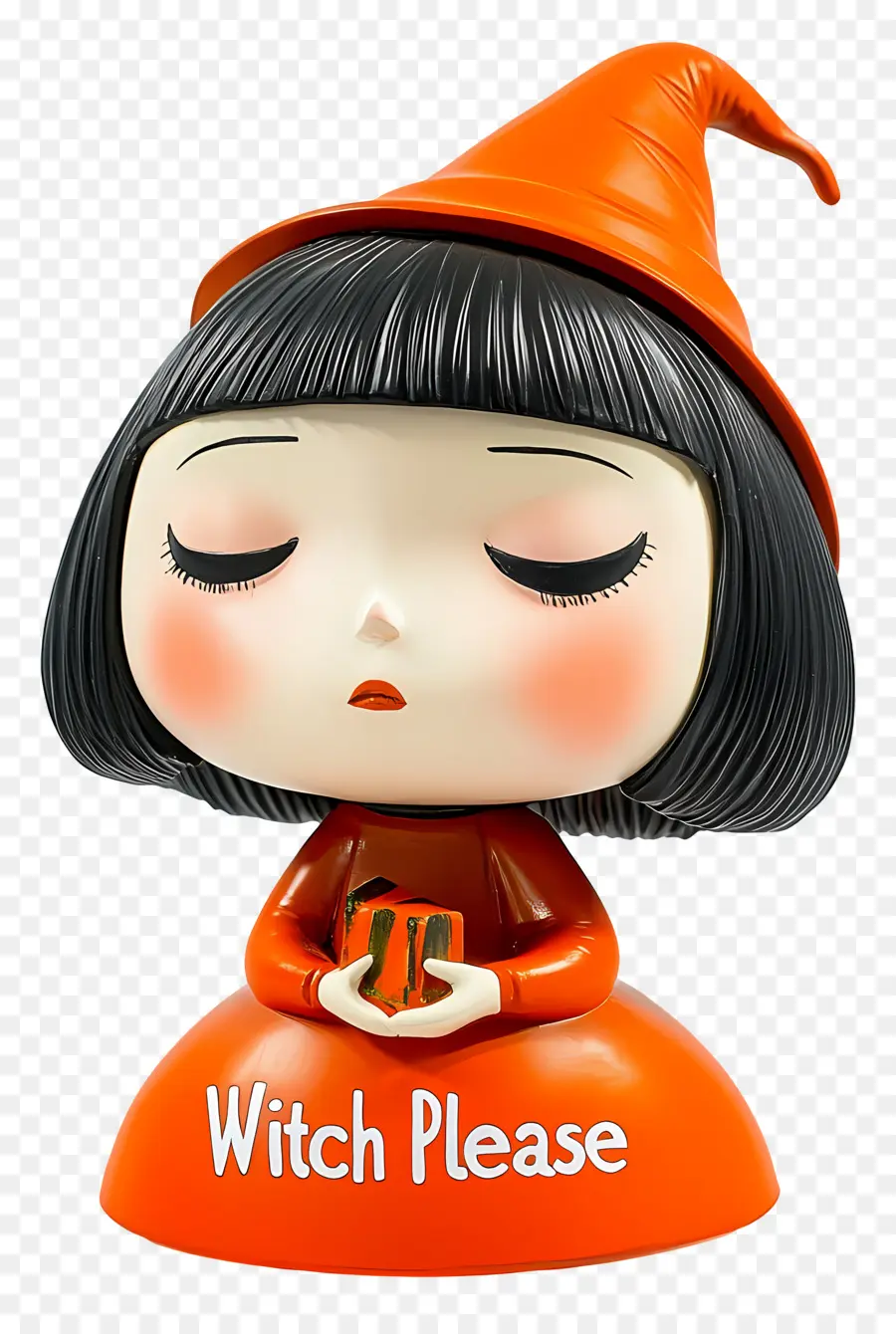 Bruja Por Favor，Figura De Bruja Naranja PNG