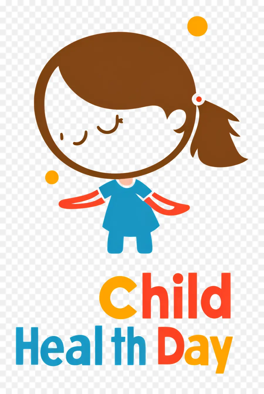 Día De La Salud Infantil，Chica PNG