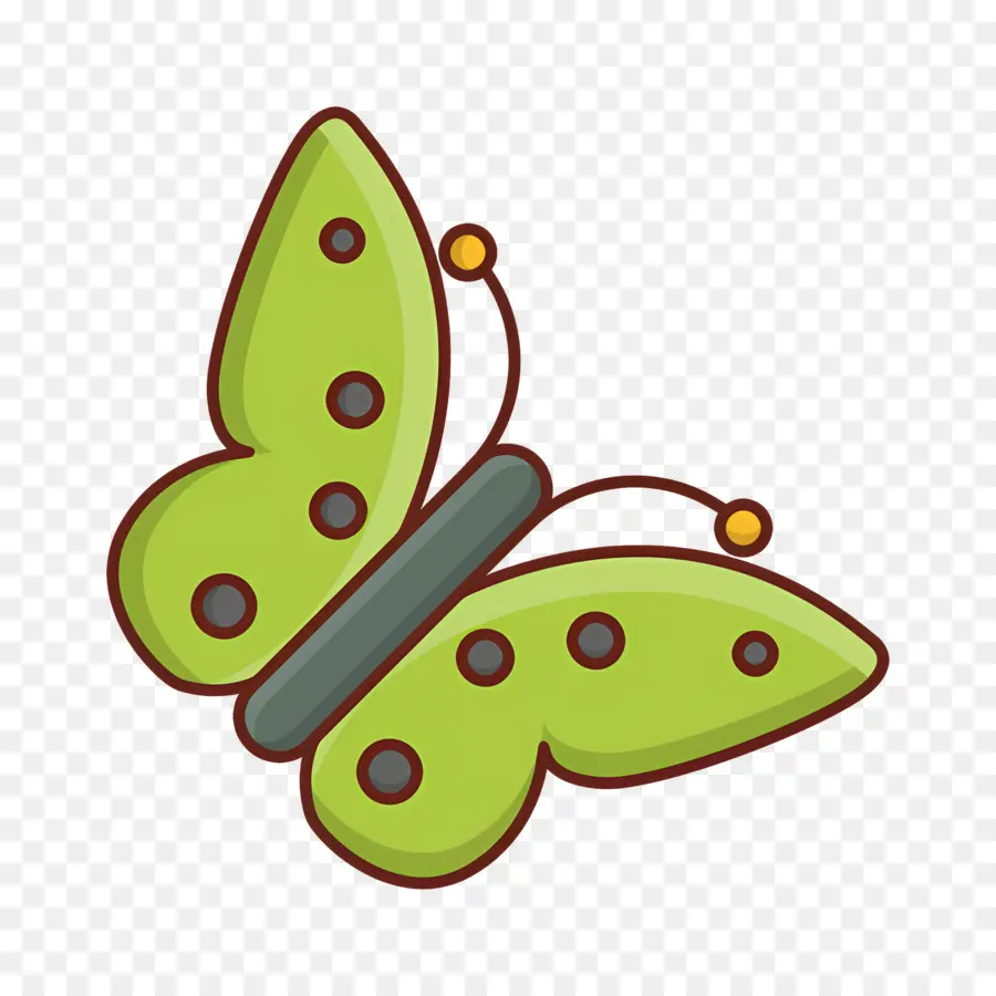 Mariposa Voladora，Mariposa Verde PNG