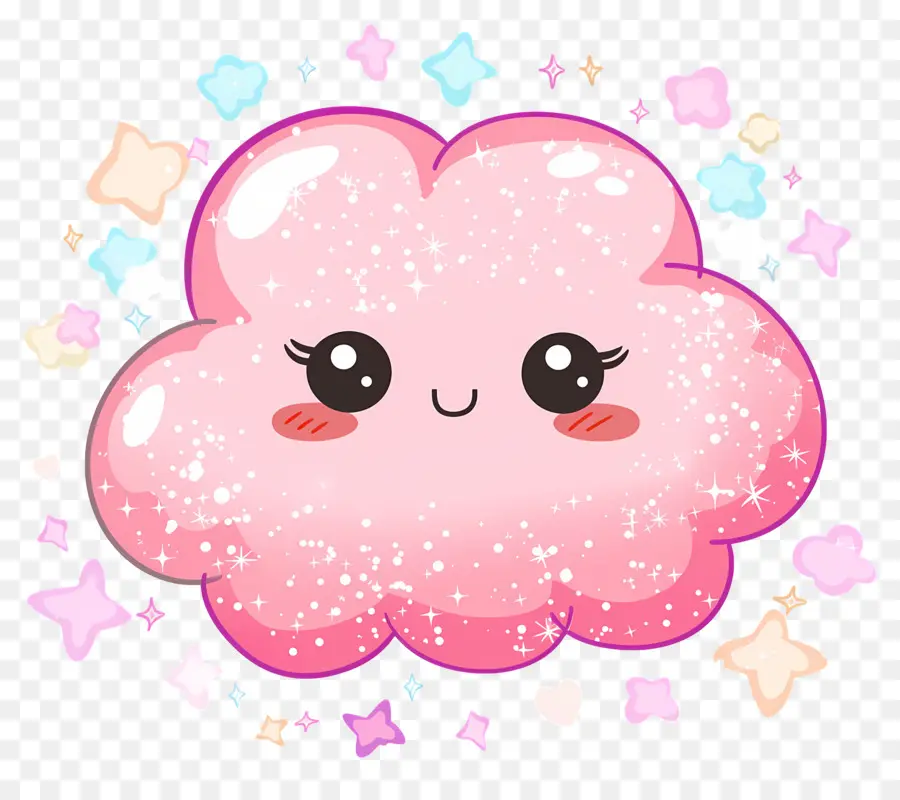 Nube Rosa，Lindo PNG