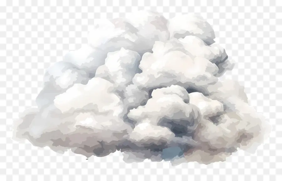 Nube De Acuarela，Nubes Tormentosas PNG