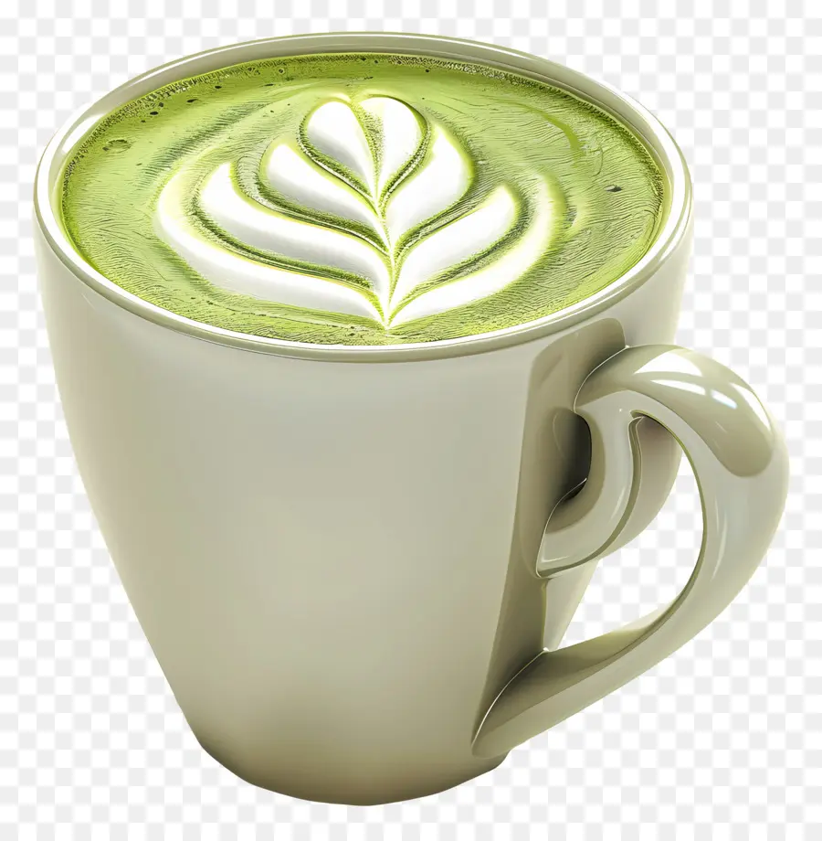 Matcha Latte，Té Verde PNG