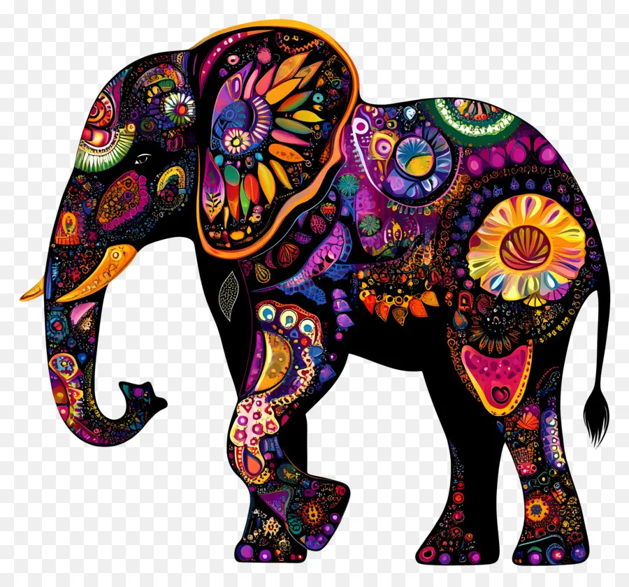 Silueta De Elefante，Elefante PNG