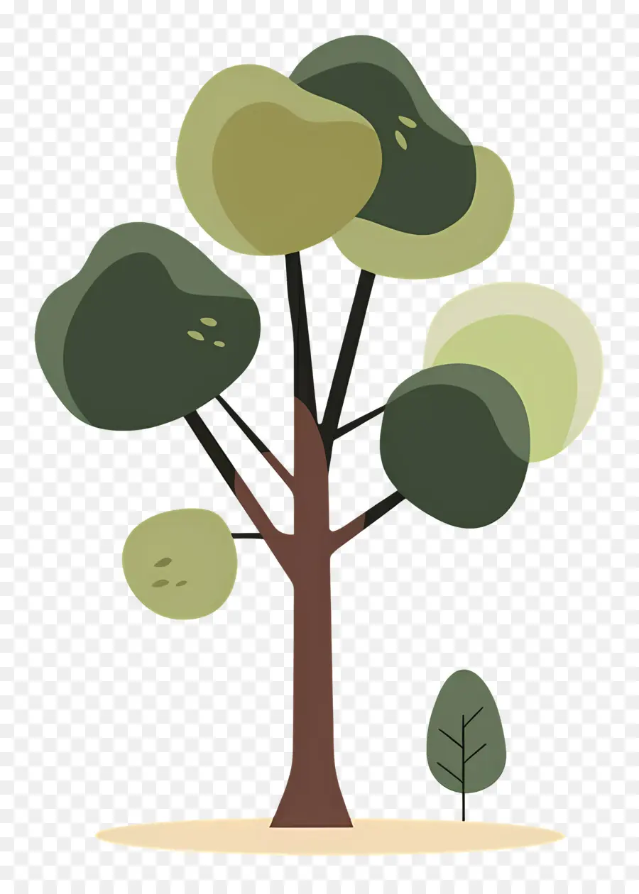 árbol Minimalista，árbol Estilizado PNG