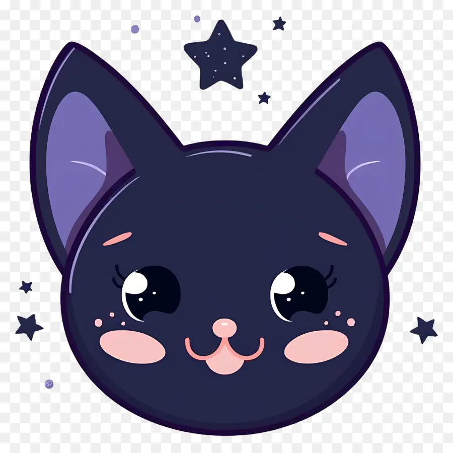 Gato Kawaii，Gato Negro PNG