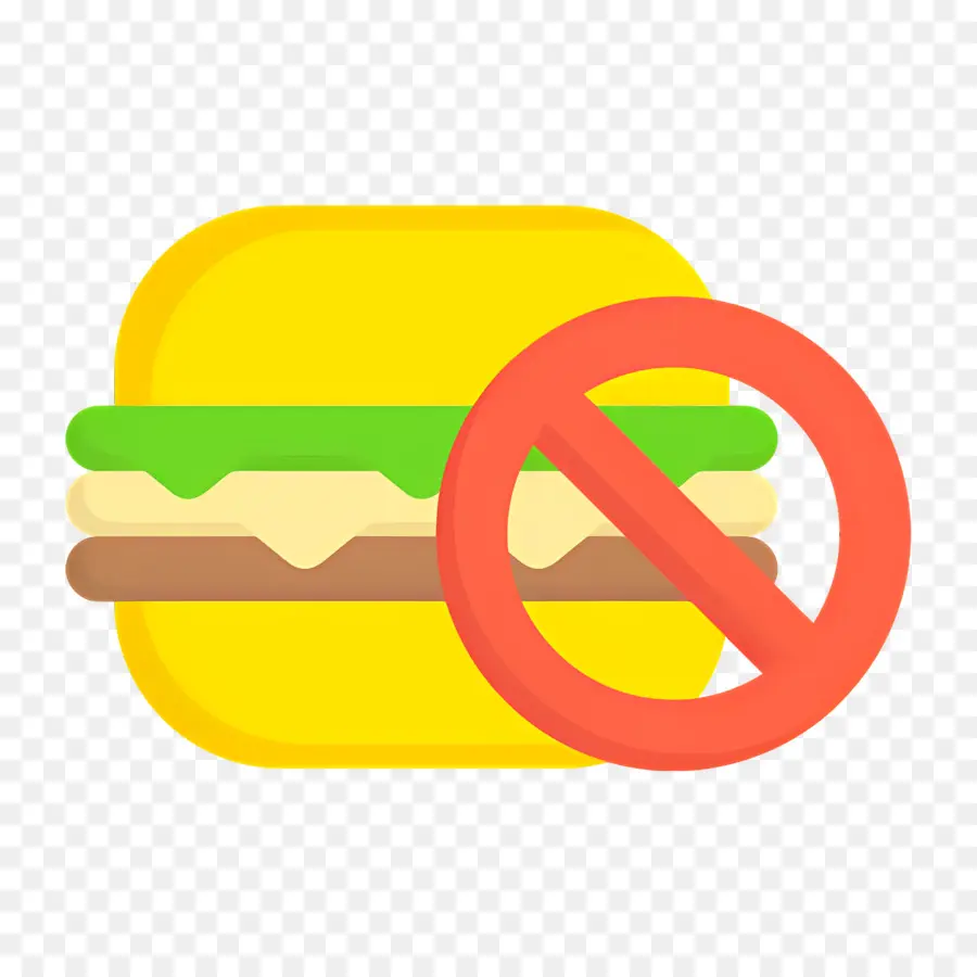 Sin Comida，Ninguna Señal De Hamburguesa PNG