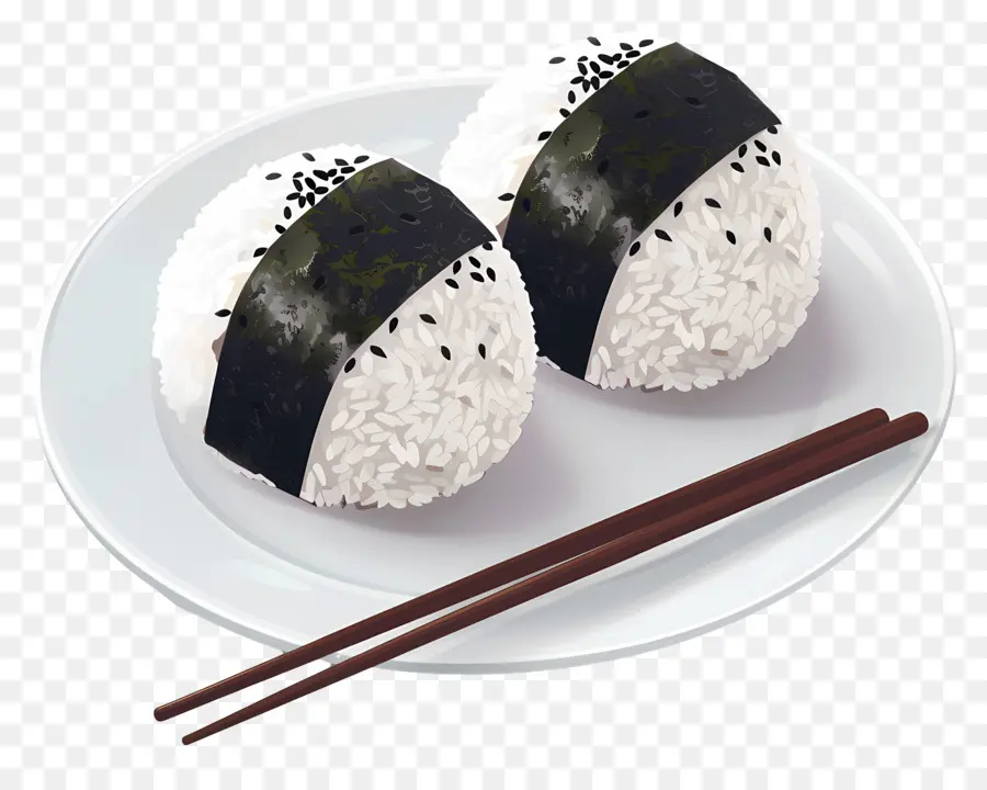 Onigiri Umeboshi，Ilustración De Onigiri PNG