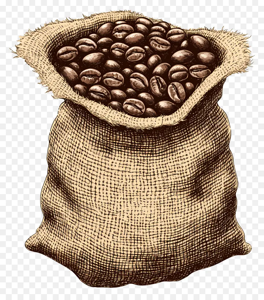 Granos De Café，Bolsa PNG