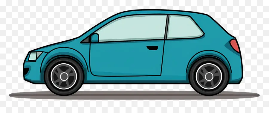 Coche De Dibujos Animados，Coche Azul PNG