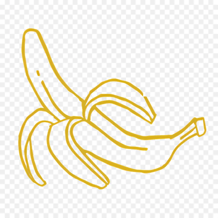 Boceto De Comida，Banana PNG