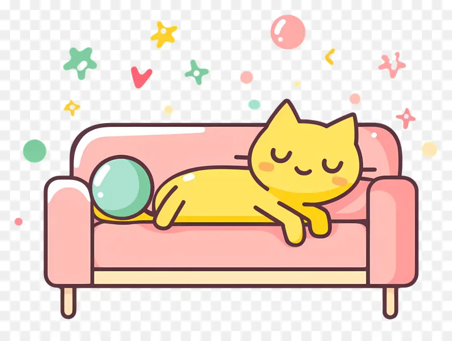 Gato Caricatura，Gato Durmiendo PNG