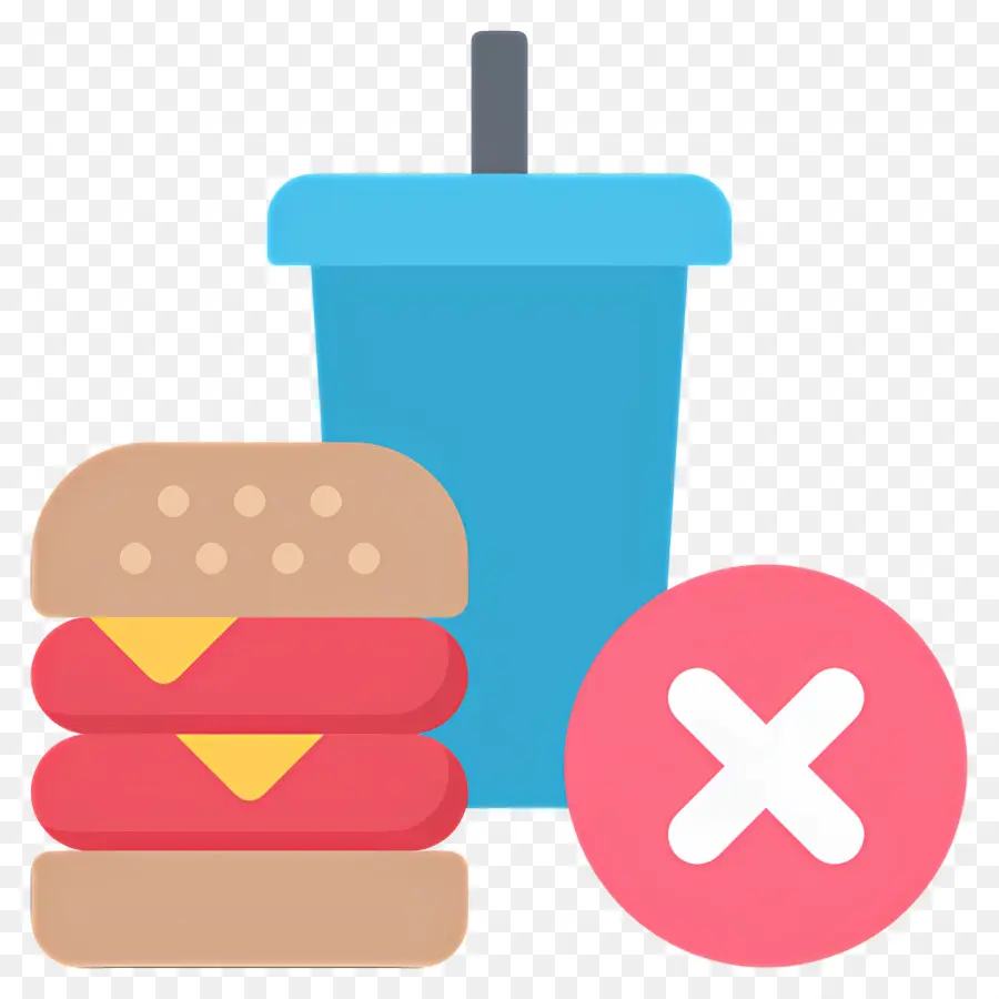 Sin Comida，Ningún Icono De Comida Rápida PNG