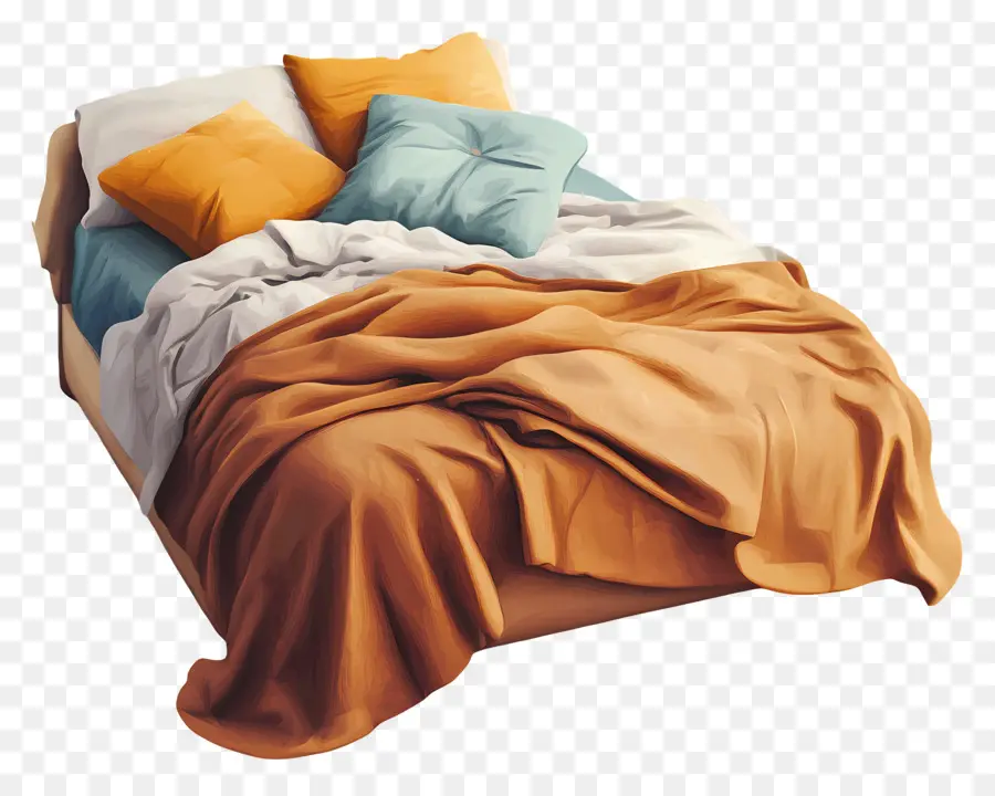 Cama Acogedora，Cama Sencilla PNG