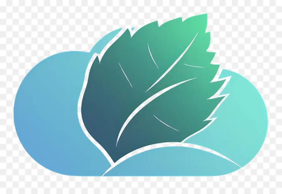 Logotipo De La Nube，Hoja Y Nube PNG