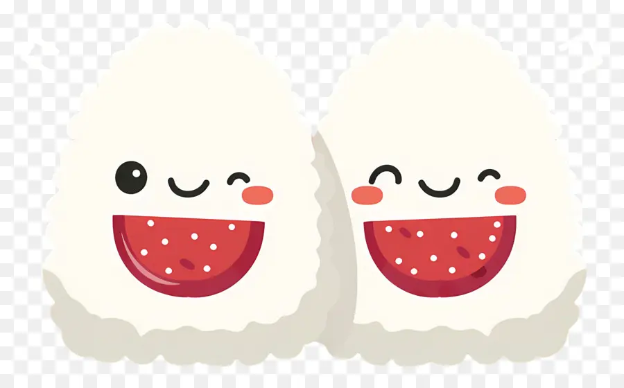 Onigiri Umeboshi，Caras Lindas De Onigiri PNG