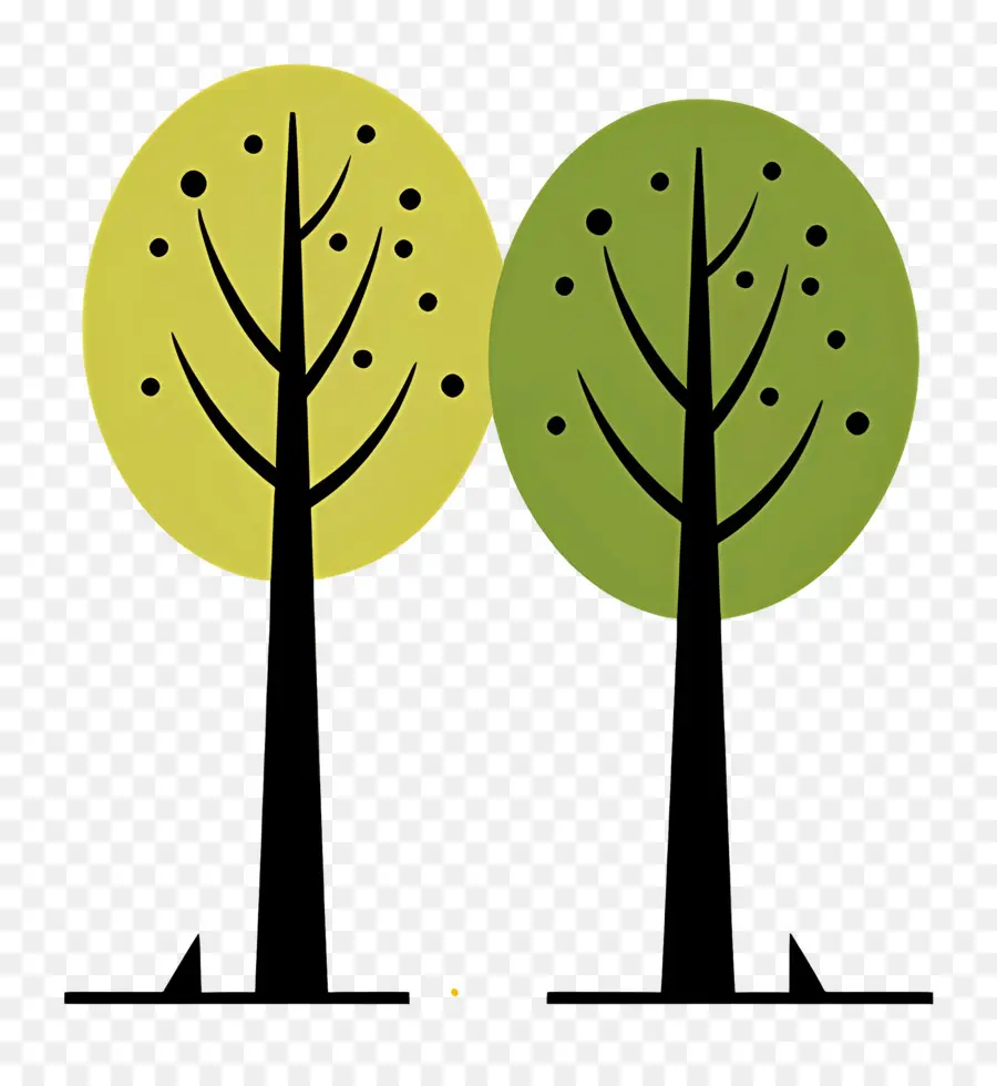 árbol Minimalista，árboles Simples PNG