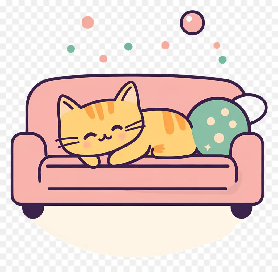 Gato Caricatura，Gato Durmiendo PNG