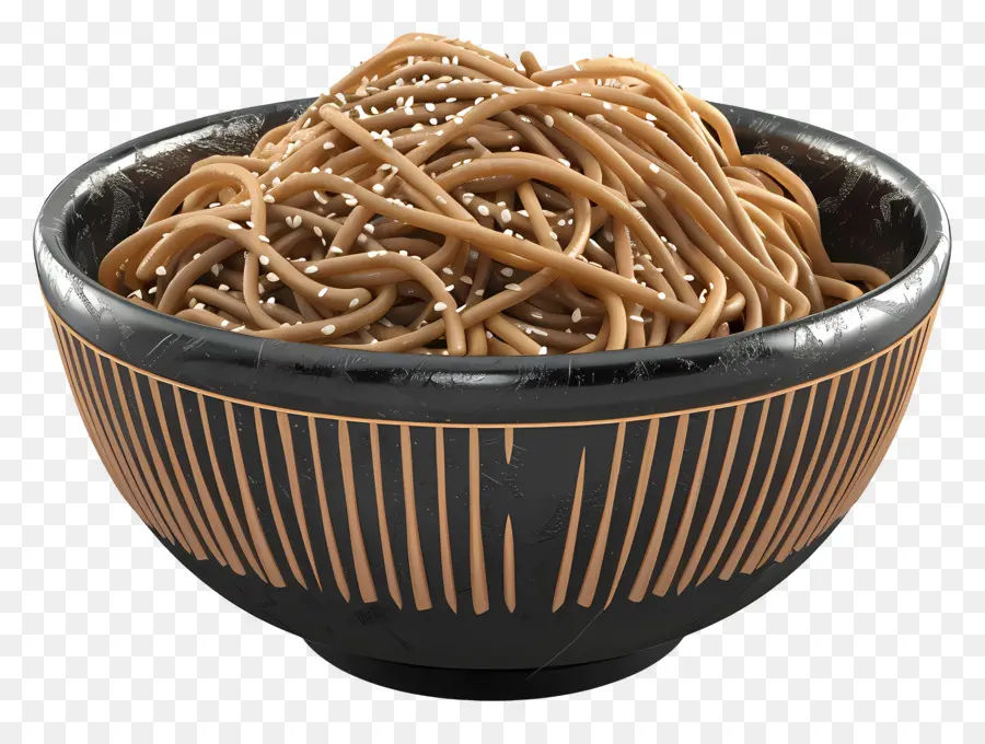 Fideos Soba，Fideos Con Sésamo PNG