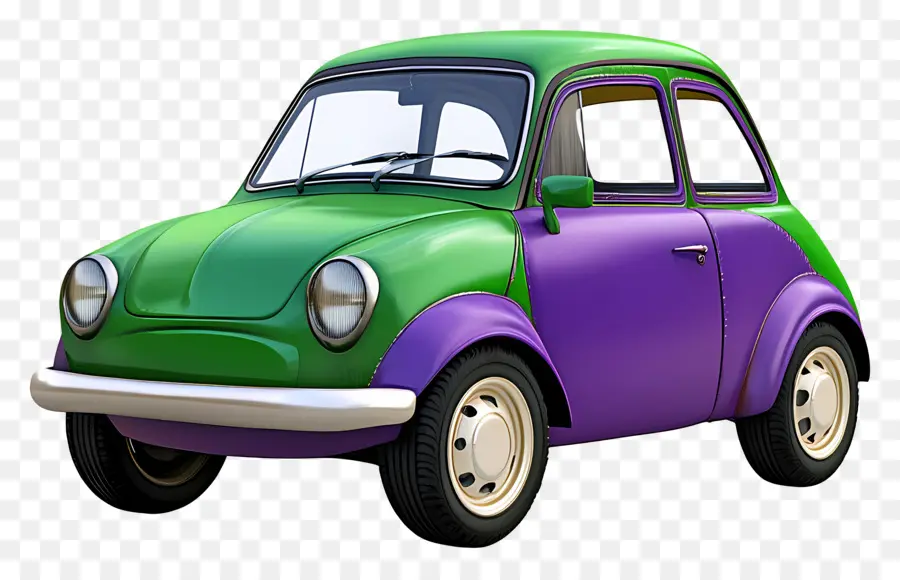 Coche De Dibujos Animados，Coche Verde PNG