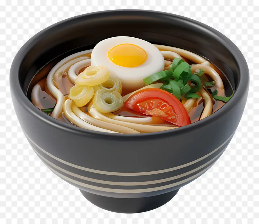 Udón，Udon Con Huevo PNG