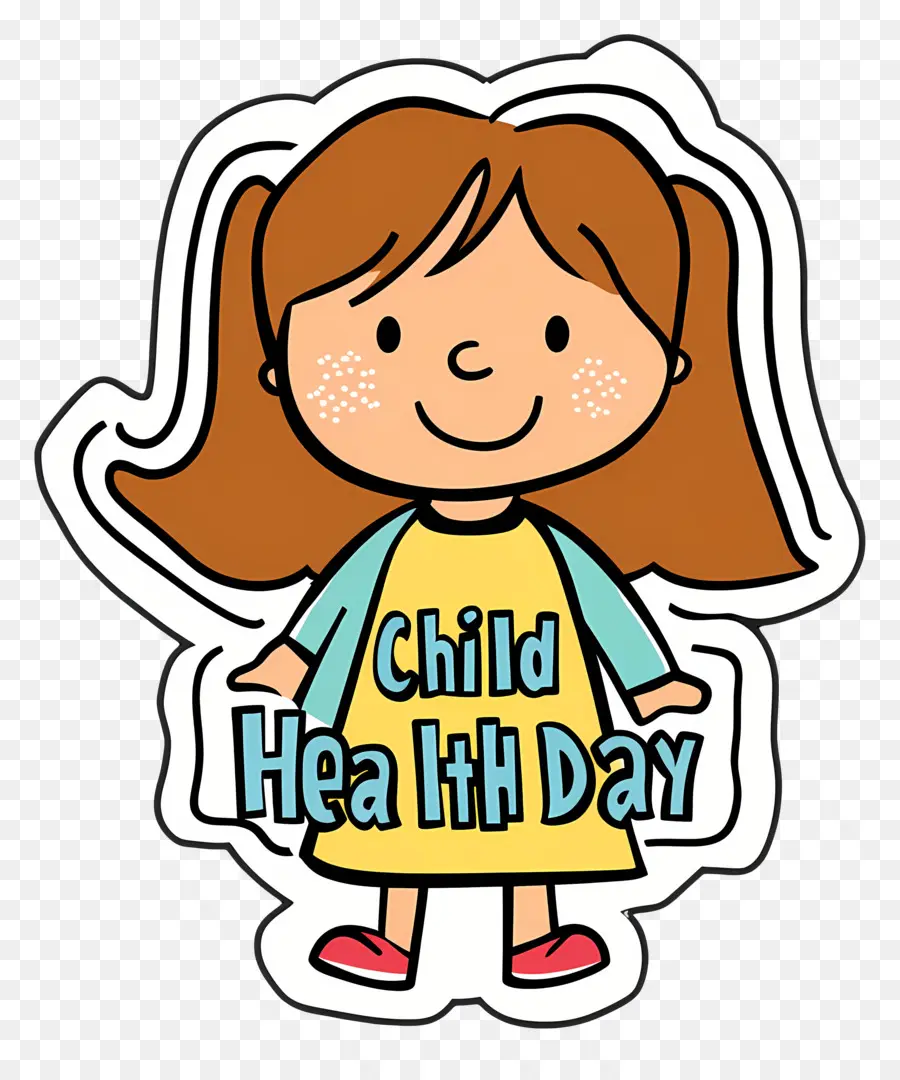 Día De La Salud Infantil，Chica PNG