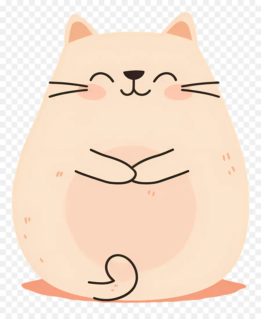 Lindo Gato，Gato Beige Con Rubor PNG