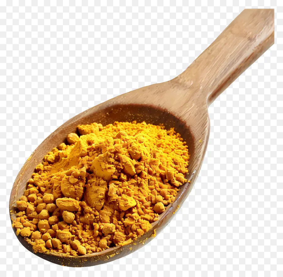 Polvo De Curry，Cuchara De Cúrcuma PNG