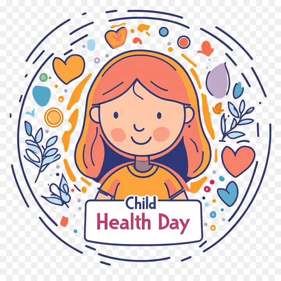 Día De La Salud Infantil，Chica PNG