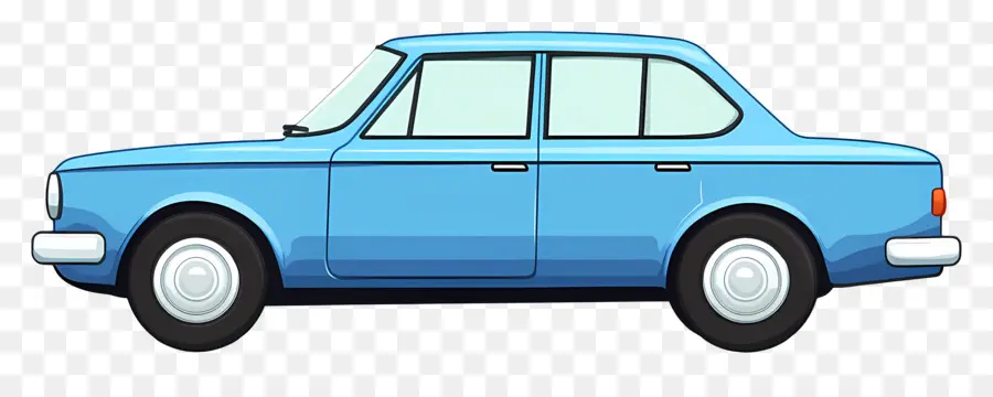 Coche Animado，Coche Azul PNG