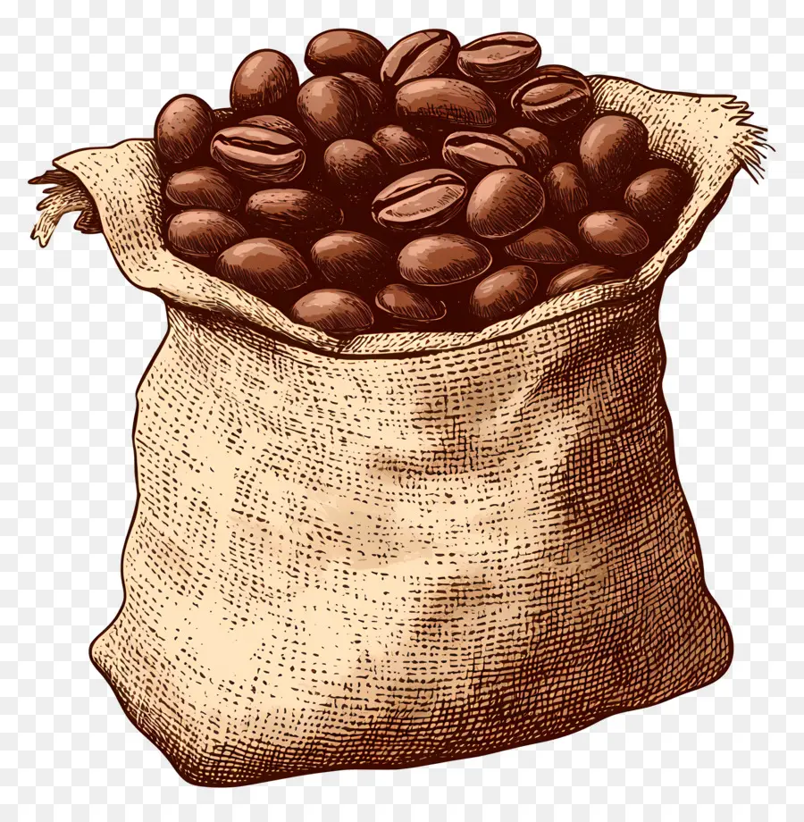 Granos De Café，Bolsa PNG