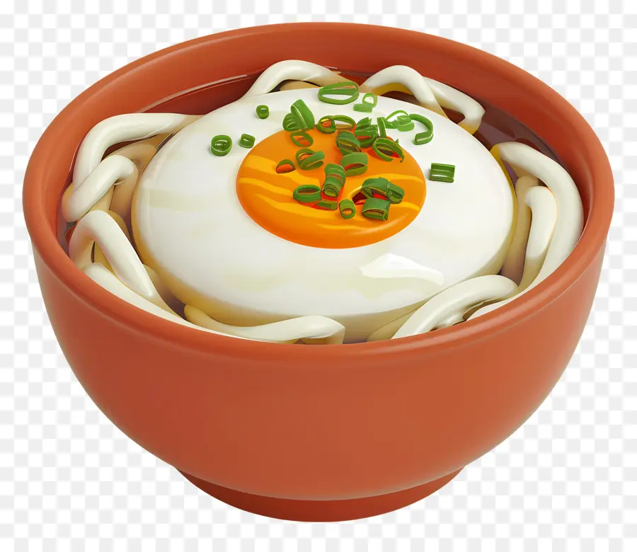 Udón，Udon Con Huevo PNG