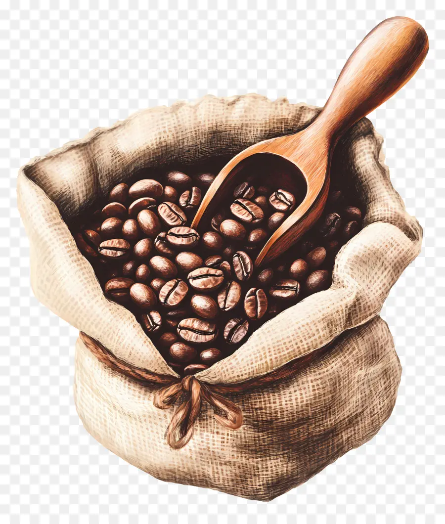 Granos De Café，Bolsa PNG