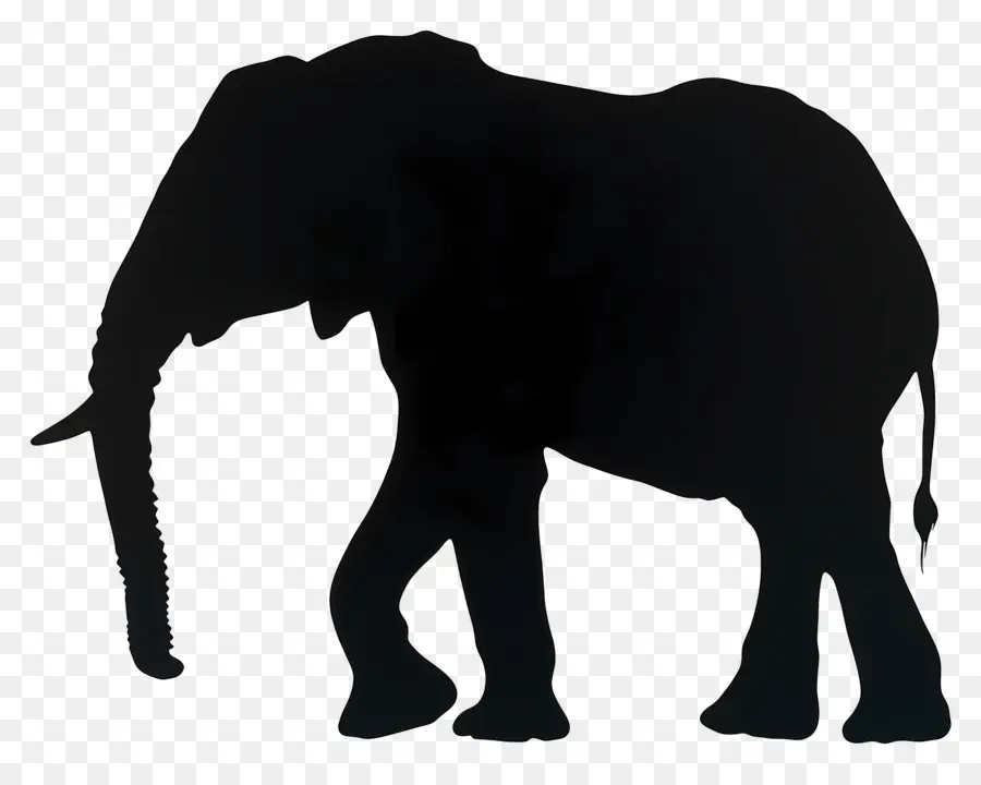 Silueta De Elefante，Elefante Rojo PNG