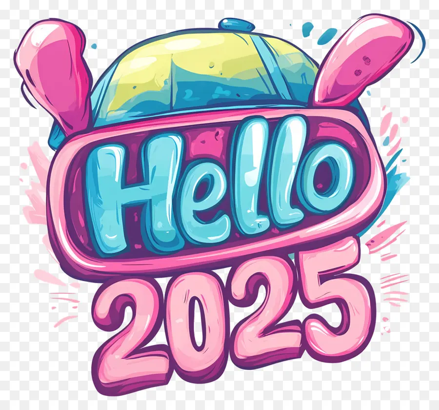 Hola 2025，Hola 2025 Con Gorra PNG